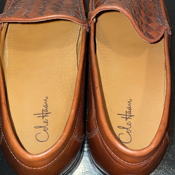 Cole Haan Slip on Dress Shoe with basket weave tongue.  Men\'s Size 13.‎  Leather main image 6